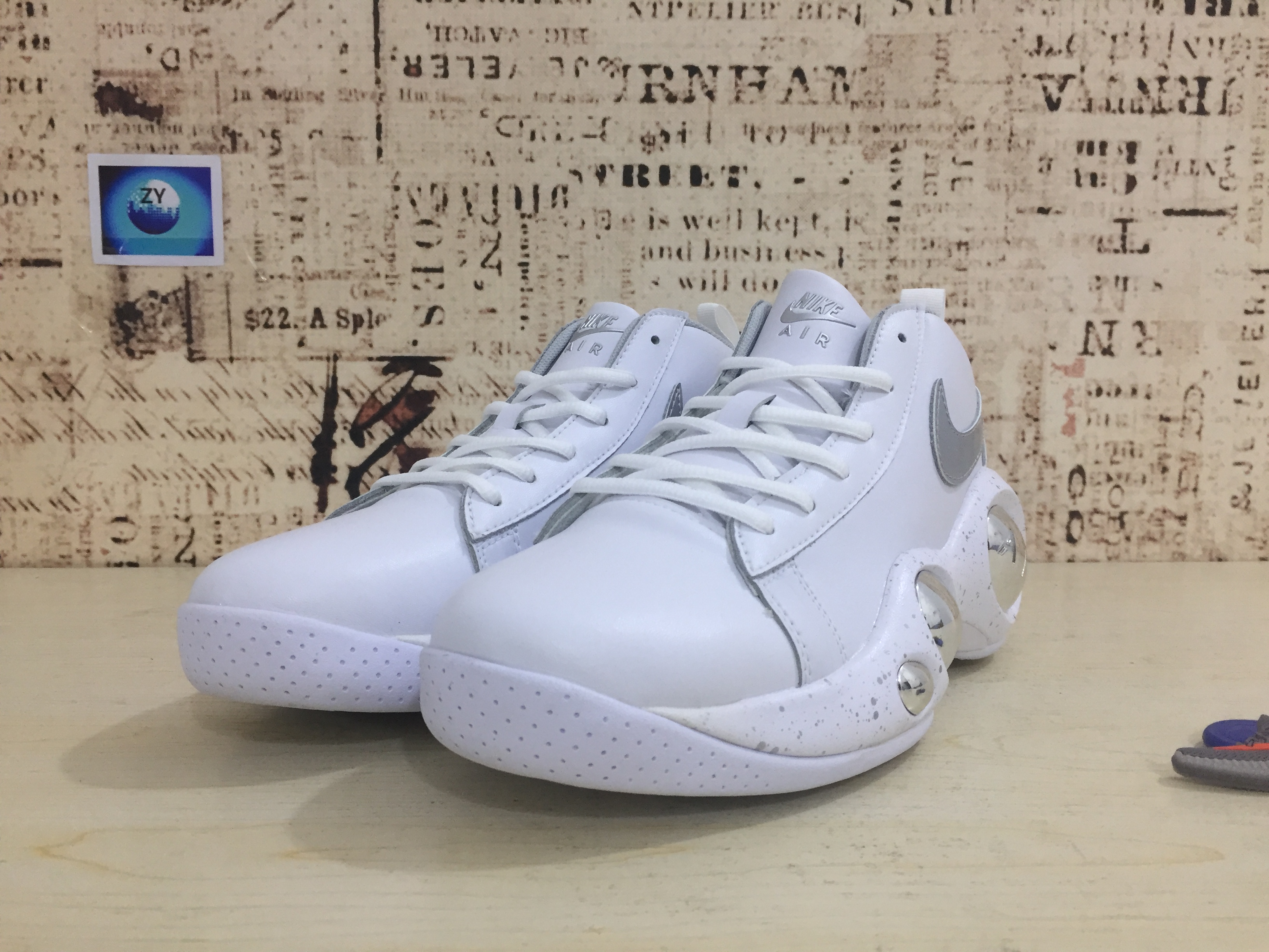 Nike Zoom Bonafide White Silver Shoes For Women - Click Image to Close